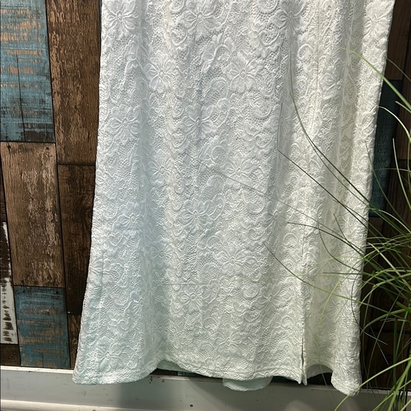 Vfshow 3XL white long lace Designer dress - Picture 6 of 16